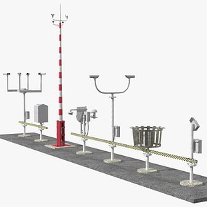3D Automated Weather Observation System AWOS Set