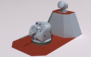 3d ak-176 76 gun mount model