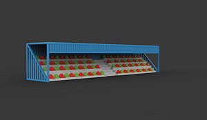 Tribunes 3D model 3D model