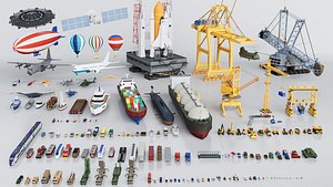 150 Vehicles Mega Pack Collection - Game Ready