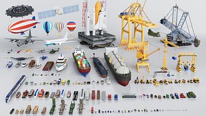 150 Vehicles Mega Pack Collection - Game Ready