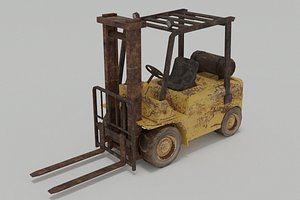 3D model forklift old