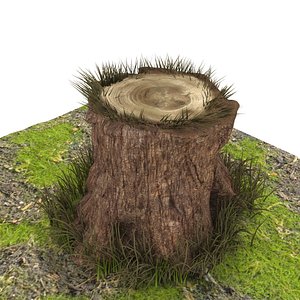 tree stump 3D model