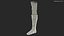 3D-Printed Orthopedic Cast On Leg model
