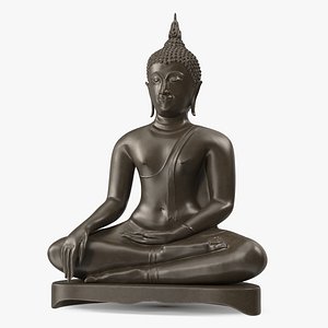 Seated Buddha Bronze Sculpture model