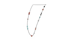 Long Necklace with Beads