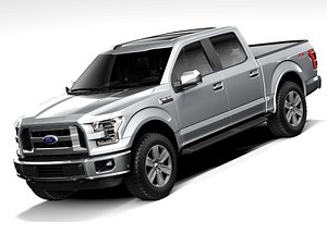 3D Ford F-150 Crew Cab 2015