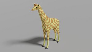 mammal nature giraffe 3D model