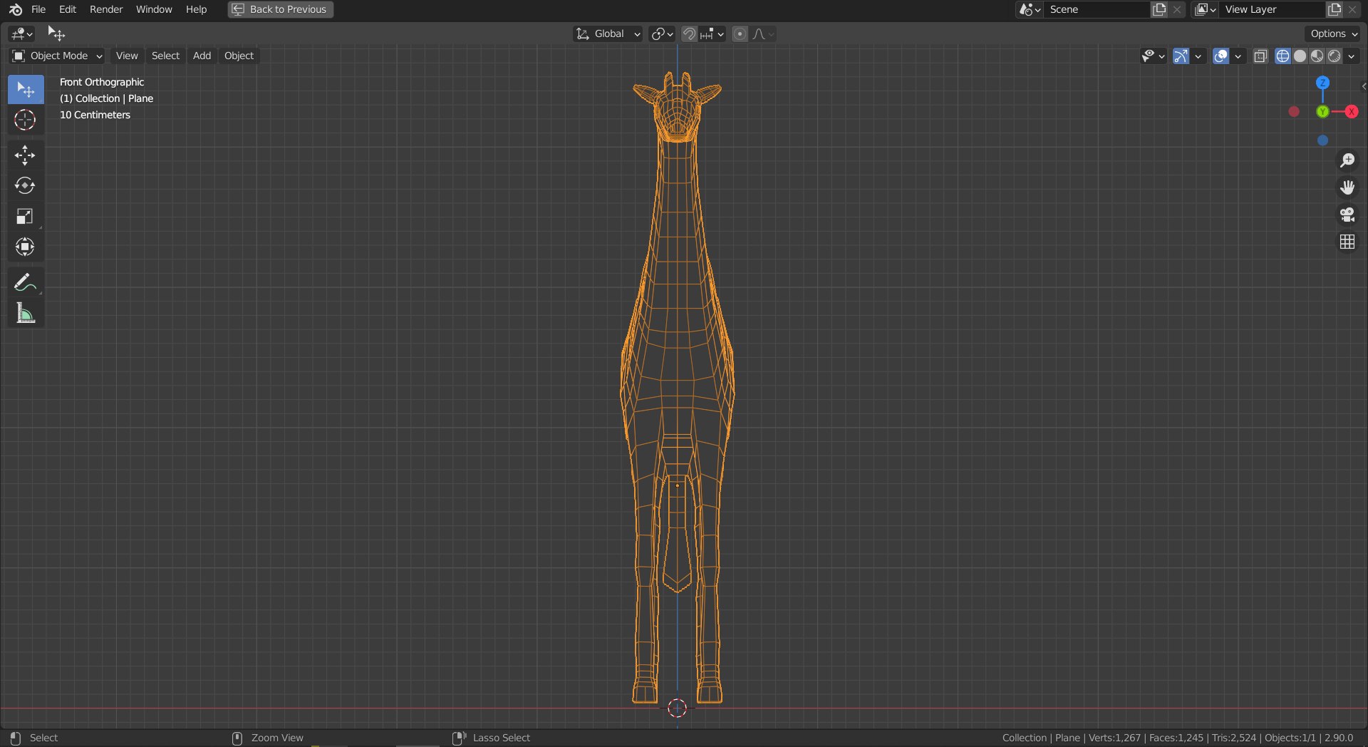 Mammal nature giraffe 3D model - TurboSquid 1647763