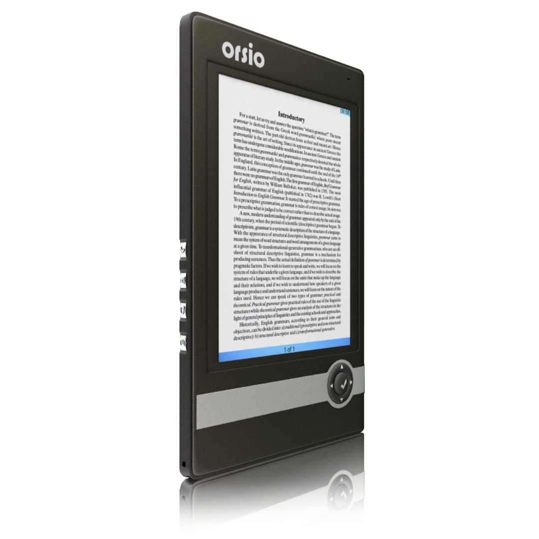 3d Model Electronic Book Orsio B721