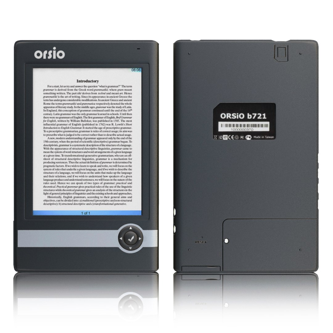 3d Model Electronic Book Orsio B721