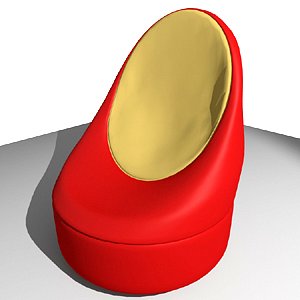 3d pear chair