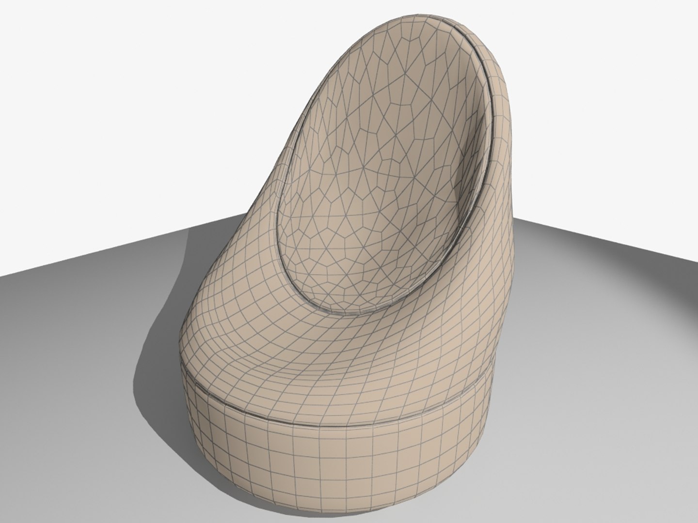 3d pear chair