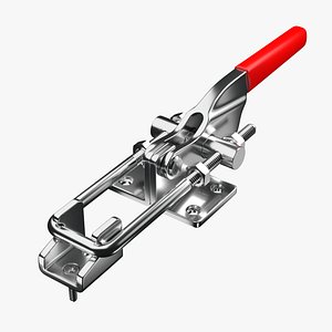 horizontal pull-action latch toggle 3D model