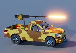 Fighting Verhicle Machine Gun Firing model