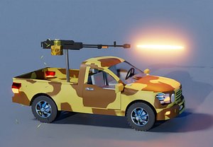 Fighting Verhicle Machine Gun Firing