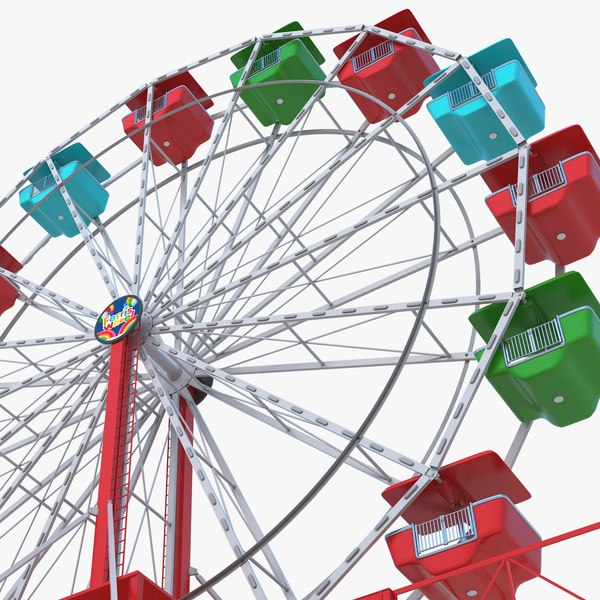 3D Ferris Wheel - Red model