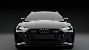 Car Audi RS 6 2022 3D model with textures