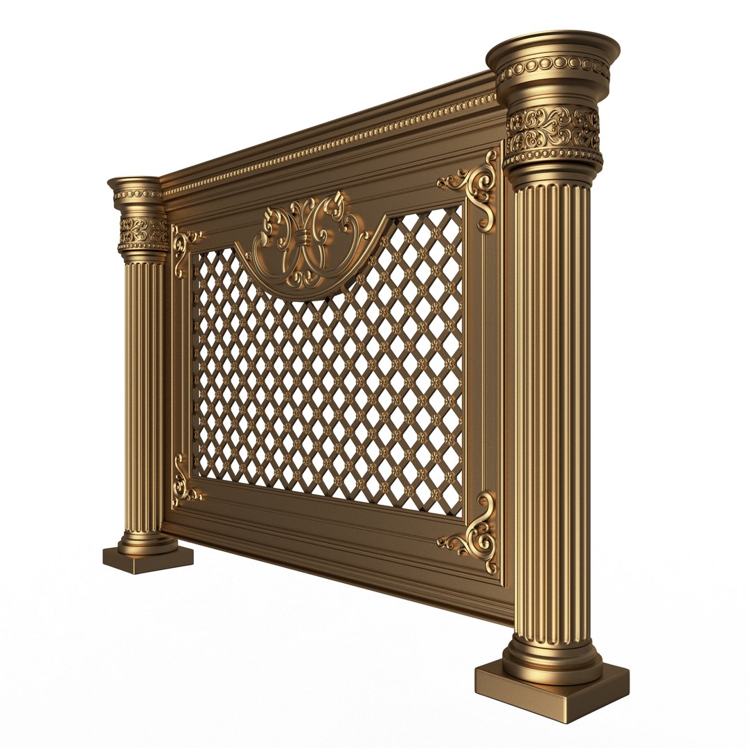 Radiator Cover Decorative Screening Grille Panel 010 3D Model ...