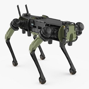Ghost Robotics Vision 60 Robot Tactical Quadruped Green Black Simplified