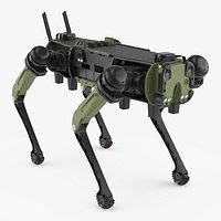 Ghost Robotics Vision 60 Robot Tactical Quadruped Green Black Simplified