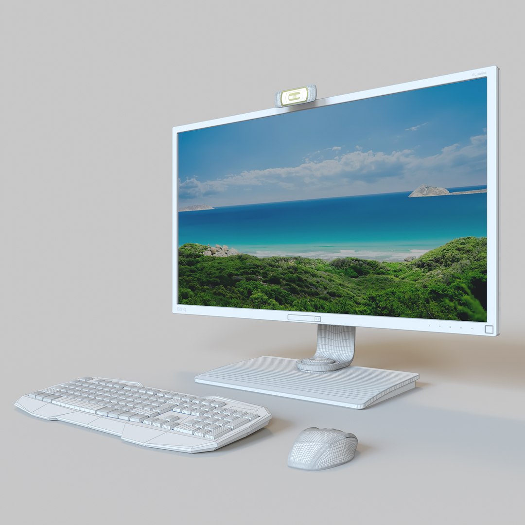 3D Computer Set Monitor - TurboSquid 1216219