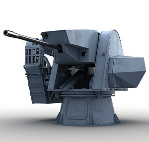 modern naval turret 3D model