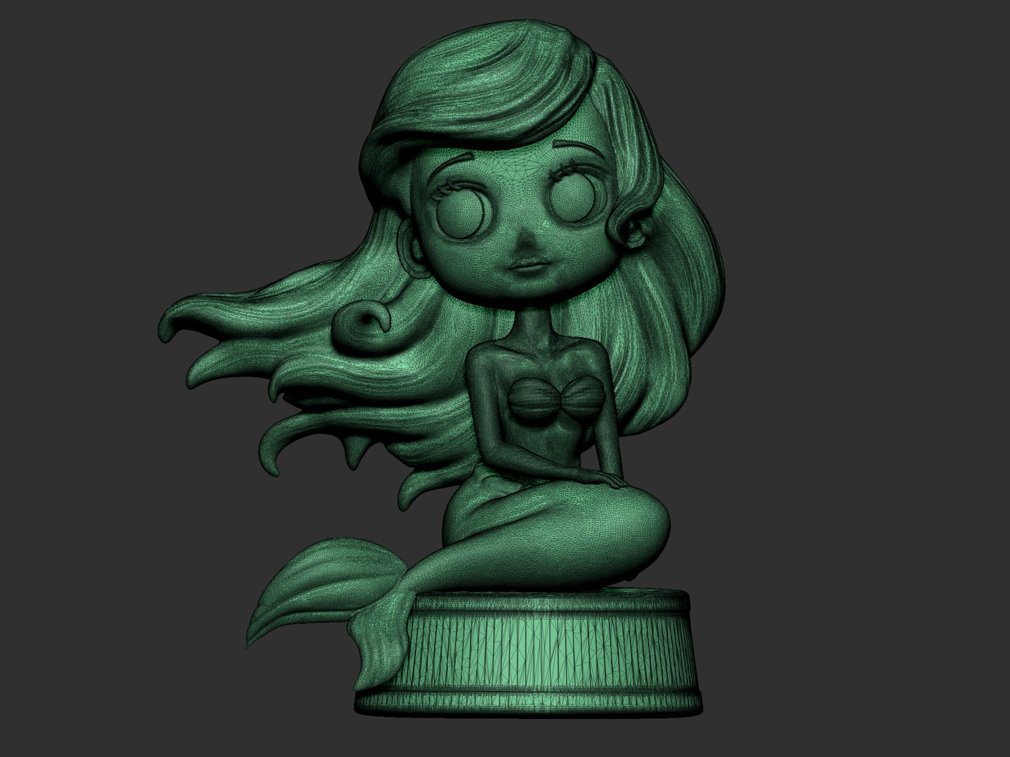 Mermaid Cute 3D Model - TurboSquid 2168710