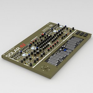Solar 42 Drone Ambient Machine Green Brown 3D model