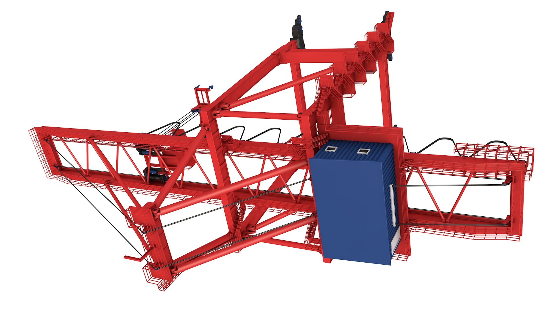 3D Port Container Crane Model - TurboSquid 1860064