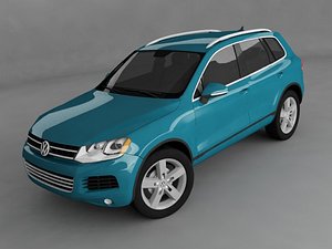 3d model volkswagen touareg 2011