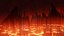 Volcanic Hellscape Environment  Animated Lava Flares  Mountain Range