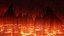 Volcanic Hellscape Environment  Animated Lava Flares  Mountain Range