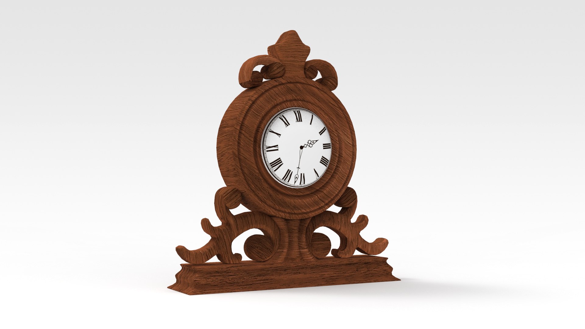 Mantle Clock 3D Model - TurboSquid 1755381