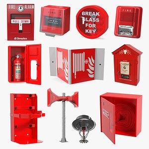 3D Fire Alarm Tools Collection 7