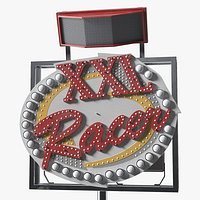 XXL Racer Illuminated Sign