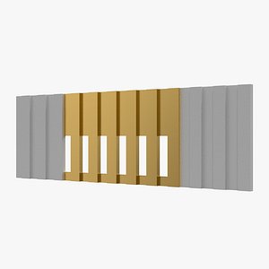 Modern Decorative Vent Cover 3D Model for Interior Visualization331