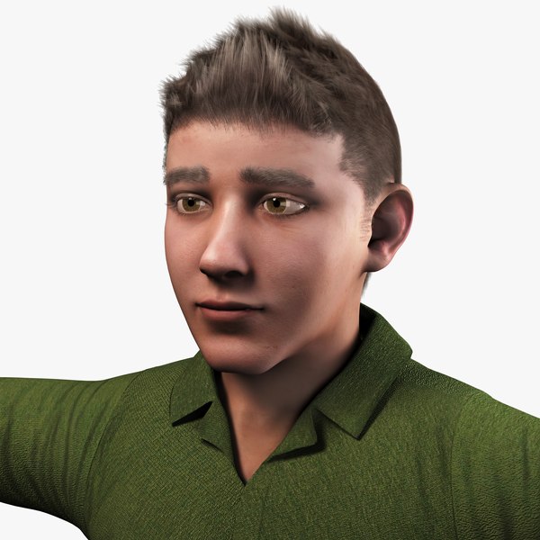 realistic boy real 3D model