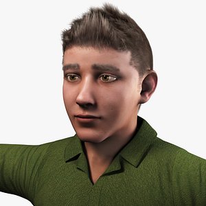 Realistic Student Boy