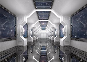 interior sci fi scene model