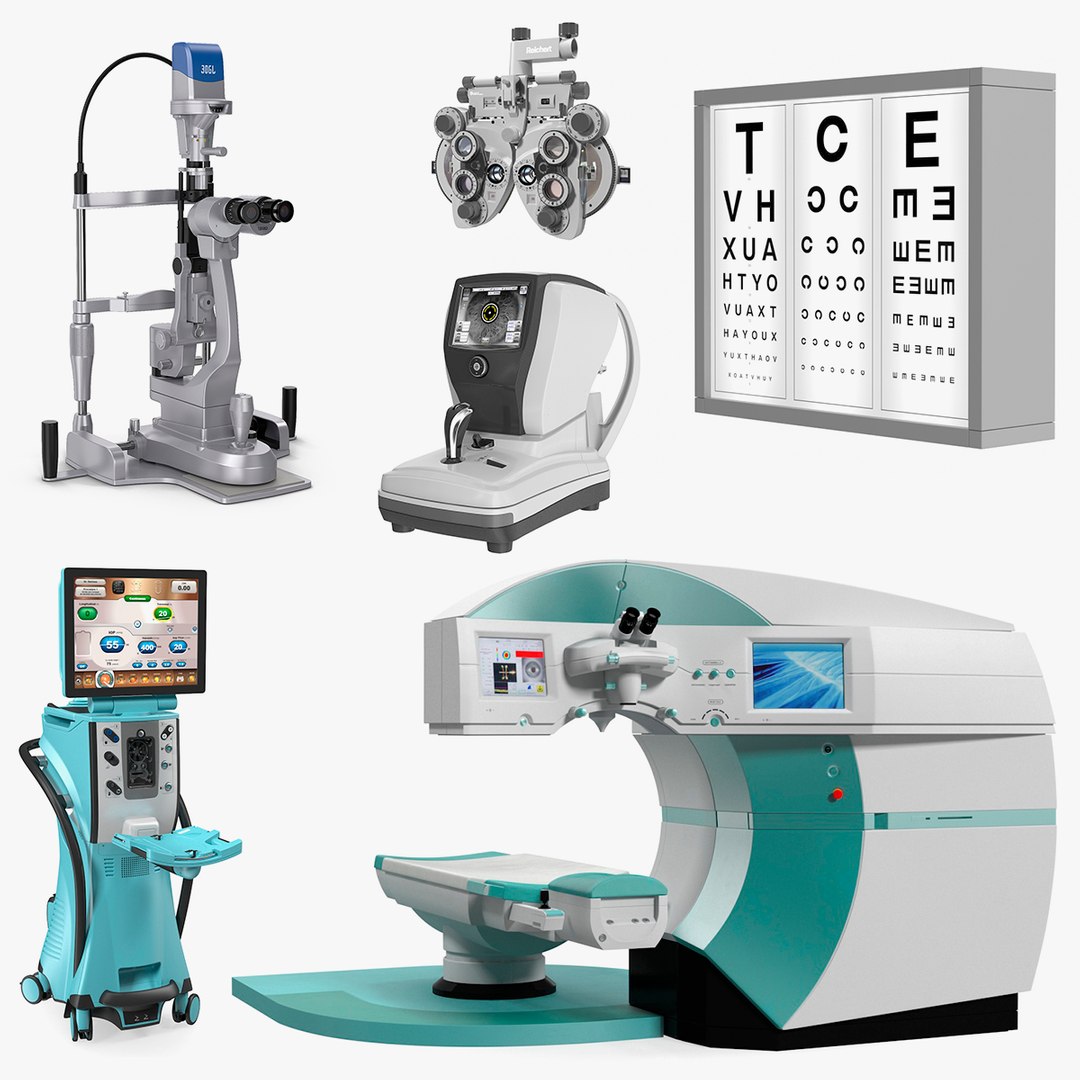 Eye Diagnosis and Surgery Instruments 3D Models Collection 3 3D model preview