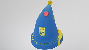 Party Hat Independence 3D model