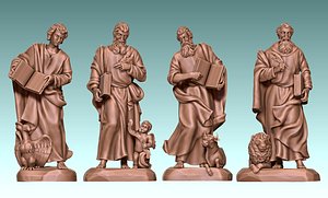 The Four Evangelist 3D model