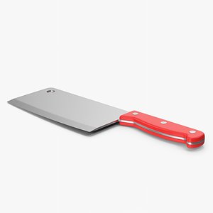Red Kitchen Cleaver