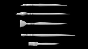 brush 3d model