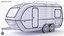 Modern Caravan 3D Model