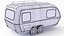Modern Caravan 3D Model