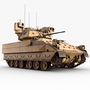 Bradley M2A3 Tank 3D model PBR
