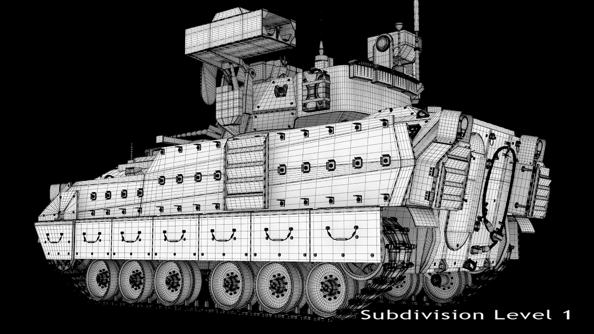 Bradley m2a3 tank 3D model - TurboSquid 1422715