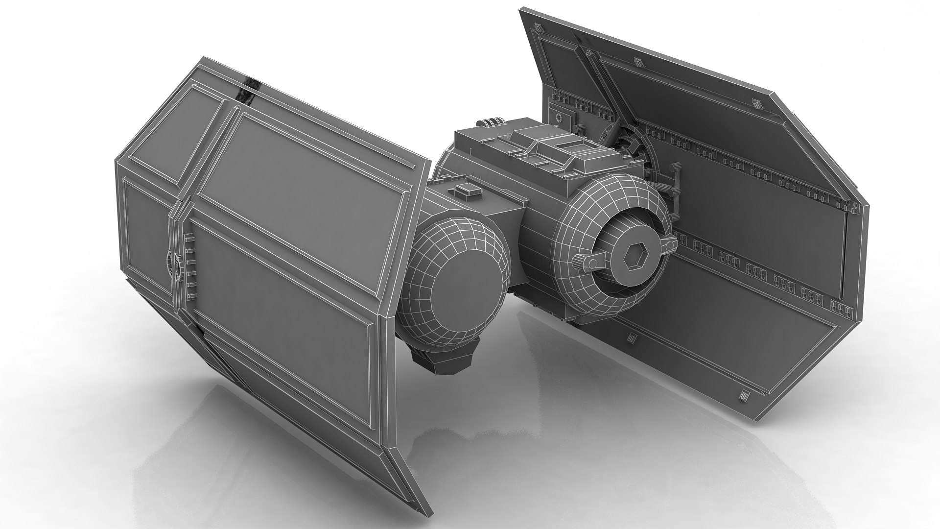 army scifi fighter t 3D model https://p.turbosquid.com/ts-thumb/d8/uJzPoL/Jc/tiebomb_4/jpg/1666718413/1920x1080/fit_q87/d8997c6053dee26626d46cb6f3cf6b561b3aeb1f/tiebomb_4.jpg